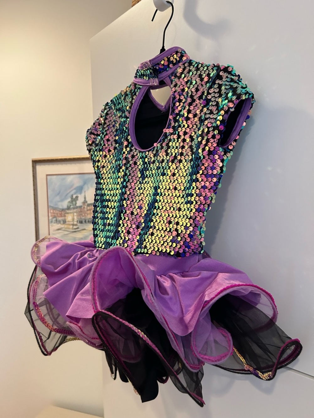 Weissman Symphony Purple Sequin Tutu Dance Costume for Kids - Size IC (7/8) - Picture 13 of 13